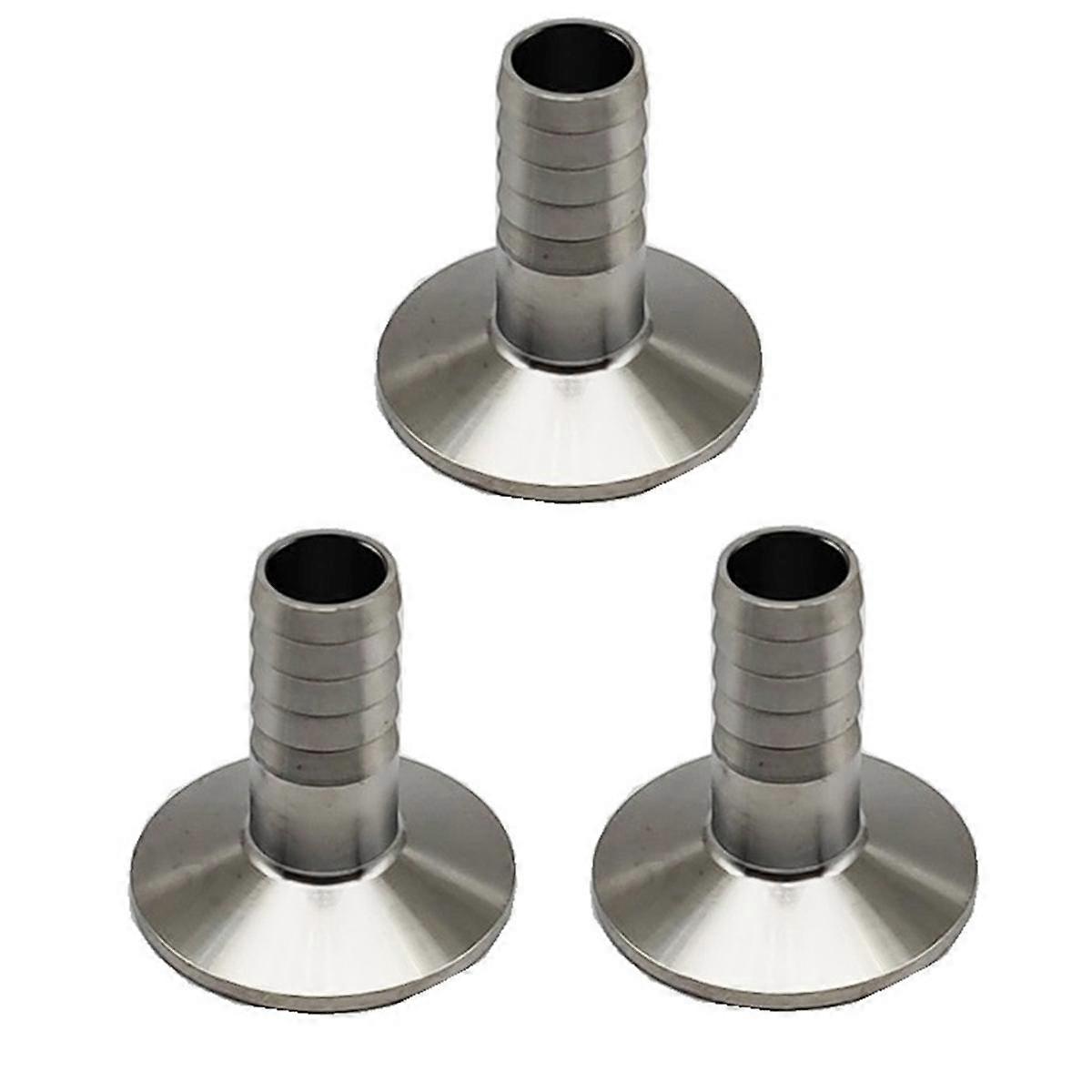 Hose Barb Pipe Sanitary Fitting Tri Clamp Type Ferrule for Home Brewing 19mm