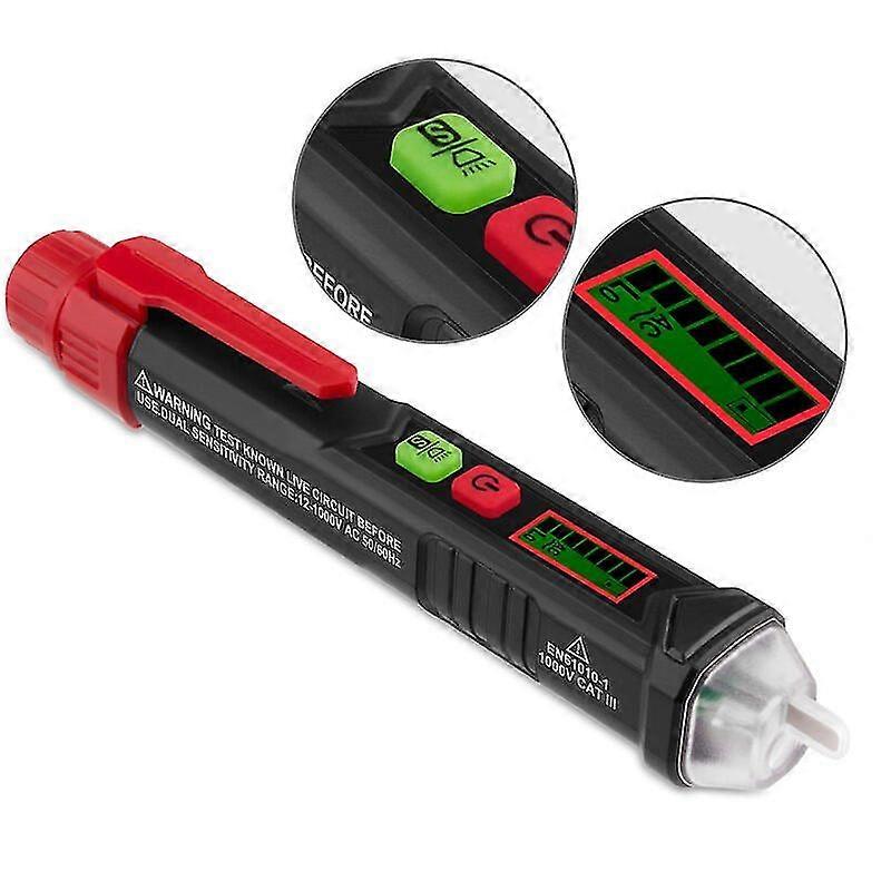 Non-contact Voltage Detector With Flashlight, Sound And Light Alarm