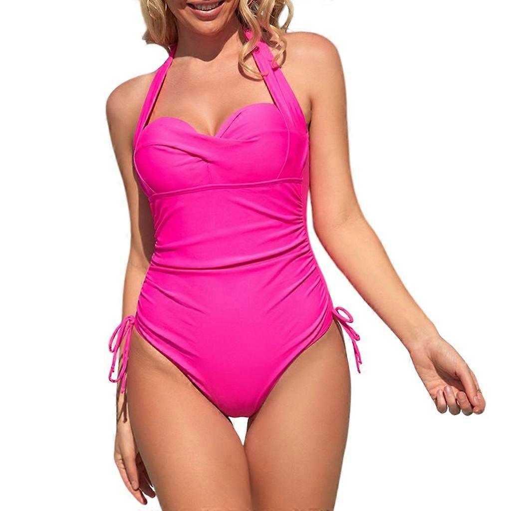 Kadınlar için Karın Kontrolü Mayoları Tek Parça Mayo Retro-Ruched-Mayo