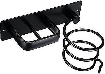 Profesjonell veggmontert hårfønerholder, sølv