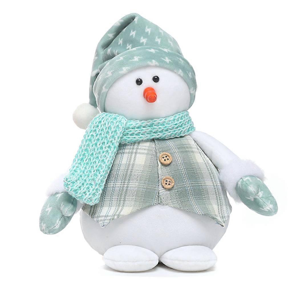 Snowman Figurines Xmas Tree Pendant Plush for Doll Surprise Under Christmas Tree