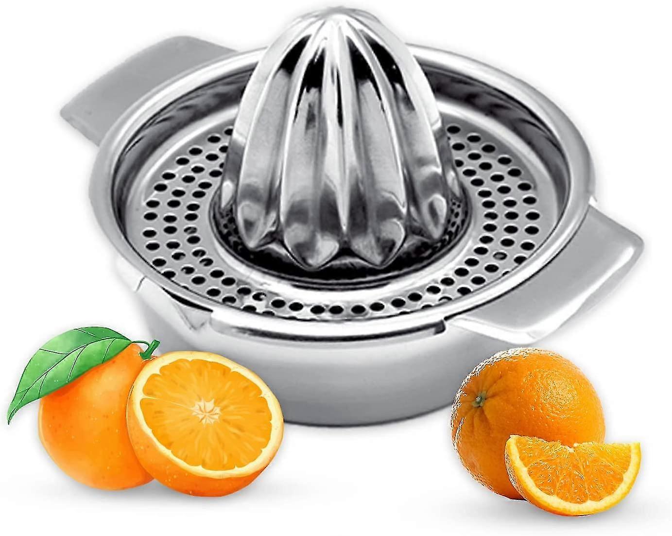citrus juicer manual lemon juicer 304 stainless steel manual reamer rotary press with filter multifunctional hand press juicer