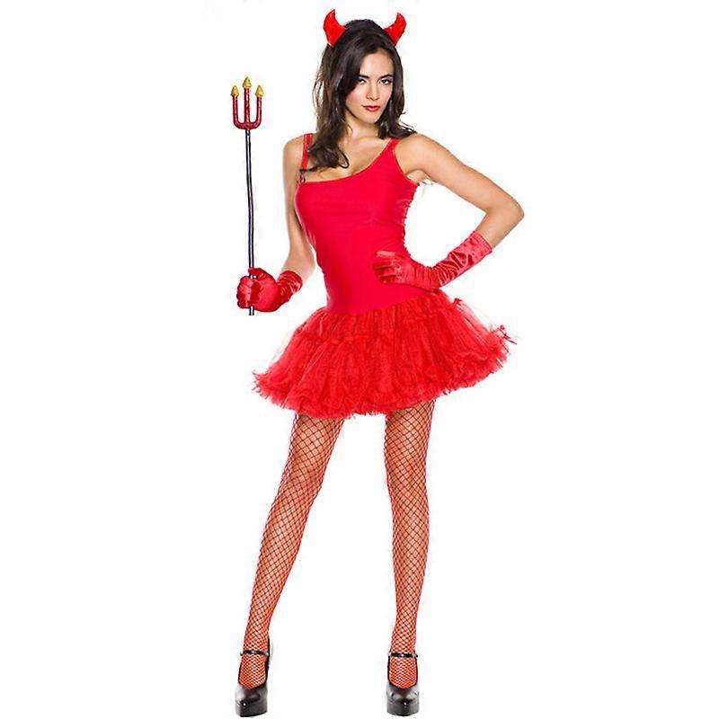 Womens Top Drawer 3 Pcs Sexy Devil Corset Costume