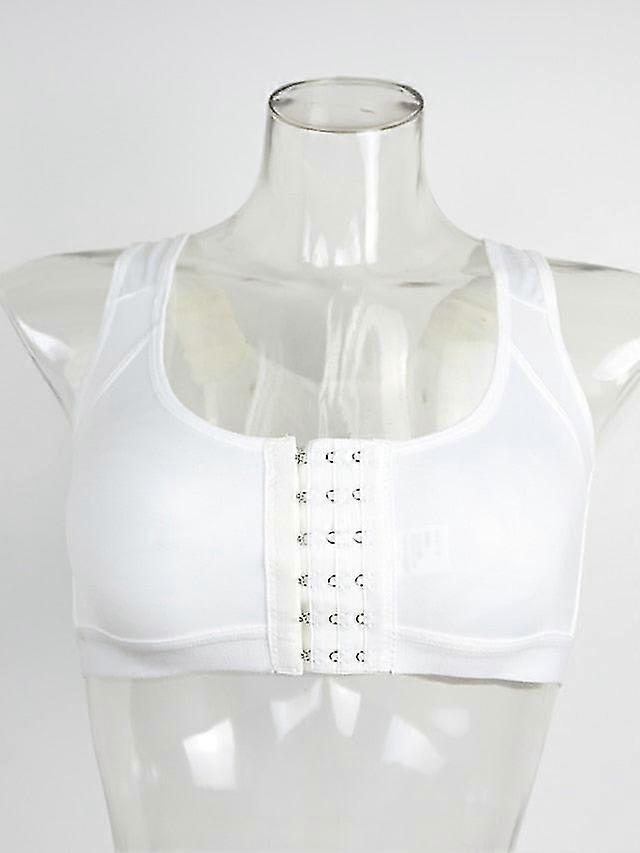 Women's adjustable pure color hook & eye running gym yoga polyester 1pc white black , comfortable , plus size , tops , plus size , 1 pcs