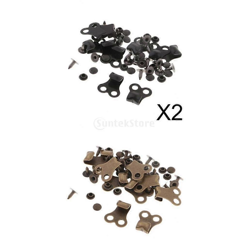 10 Sets of Lace Boot Lace Hooks with Rivets for The
