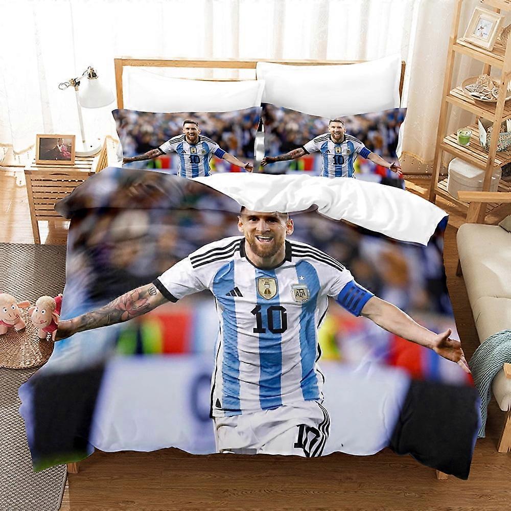 Yt329 Soccer Superstars bedding three piece set 3D printed, lightweight and comfortable duvet cover pillowcase bedding CX329