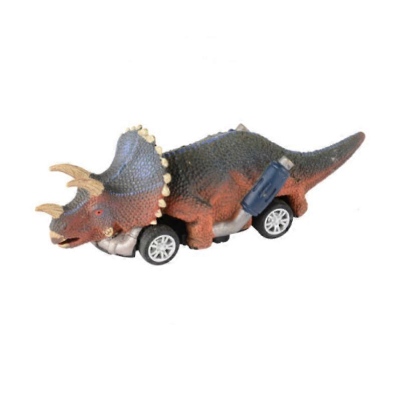 Simulation dinosaur model pull-back car children's educational DIY pull-back toy car