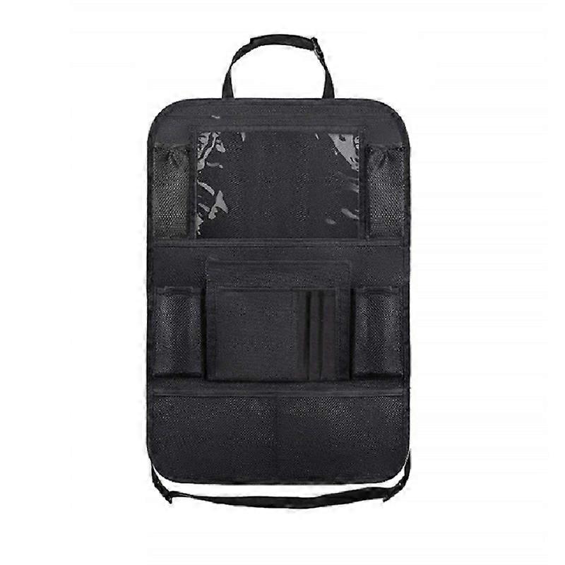 Car Seat Back Storage Bag Multi Pocket Hanging Pouch Tablet Holder Universal Automobiles Interior Accessory Organizer Bag