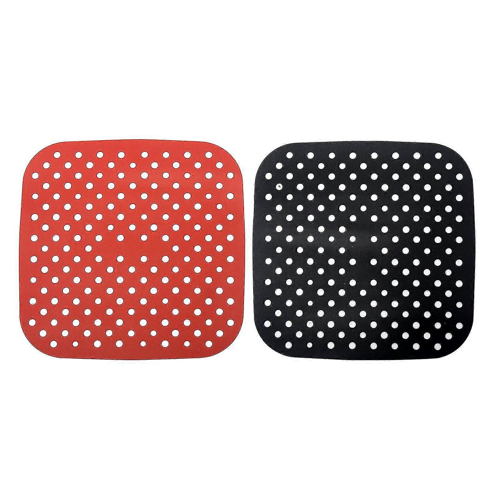 2pcs Non-stick Portable Easy Clean Air Fryer Sheet Basket Mats | Fit for Cosori XL