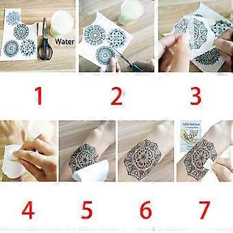 Acevegue 112 Fogli Tatuaggi Temporanei Uomo Donna, Tatuaggi Finti Adesivi, 3D Realistico Impermeabile Tattoo Temporanei Collo Braccio