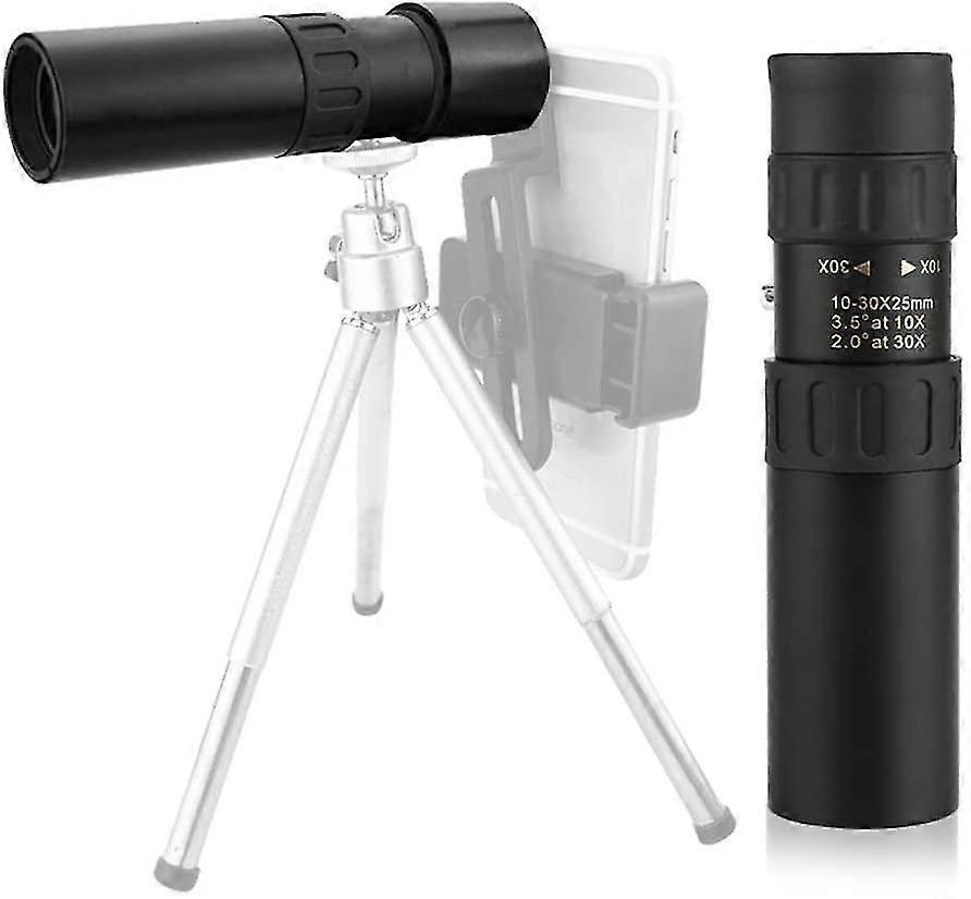 Monocular Telescope,10-30 25mm Vis Portable Monocular Hd Pocket Telescope