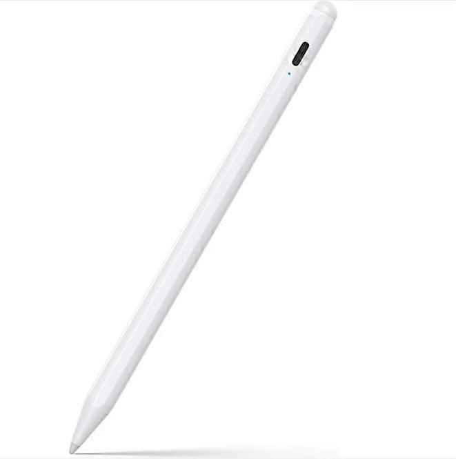Stylet actif rechargeable pour Apple iPad - Stylet à pointe fine (blanc)