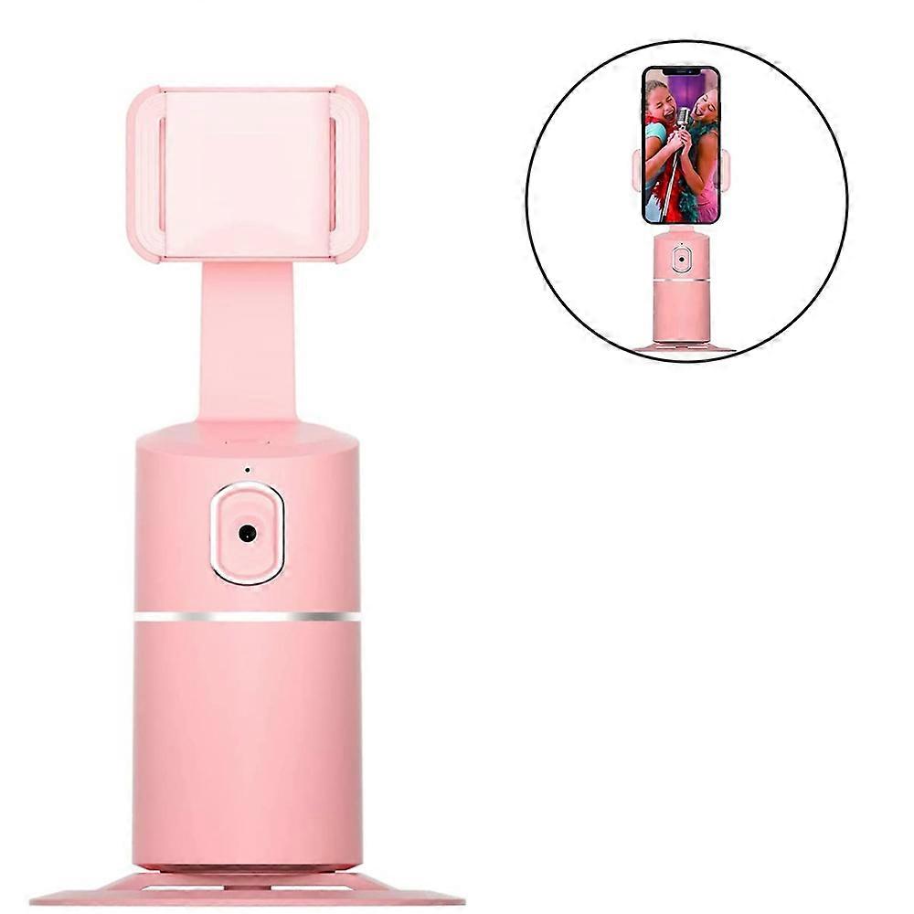 Auto Face Tracking stativ, ingen app påkrævet, 360 Rotation Face Body Phone Camera Mount Smart Shooting Phone Tracking Holder til Live Vlog Streaming Vid
