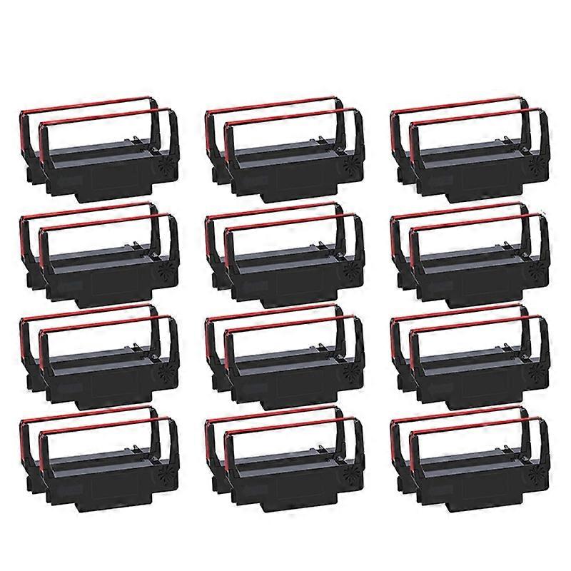 Ink Ribbon 24Pack Black and Red for Ribbon Cartridge TM U220, M188B, BTP M300