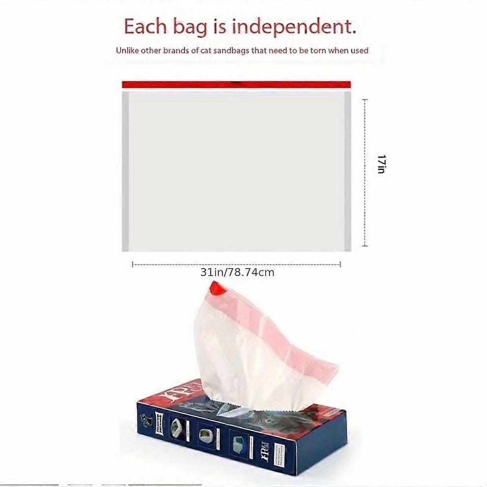 Easy Cleanup Kitty Cat Litter Box Liner Trash Bag - Pet-Friendly Supplies for Hassle-Free Maintenance