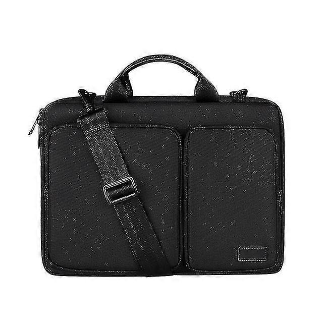 Waterproof Laptop Bag Notebook Shoulder Bag Briefcase Thick Interlayer Side Opening
