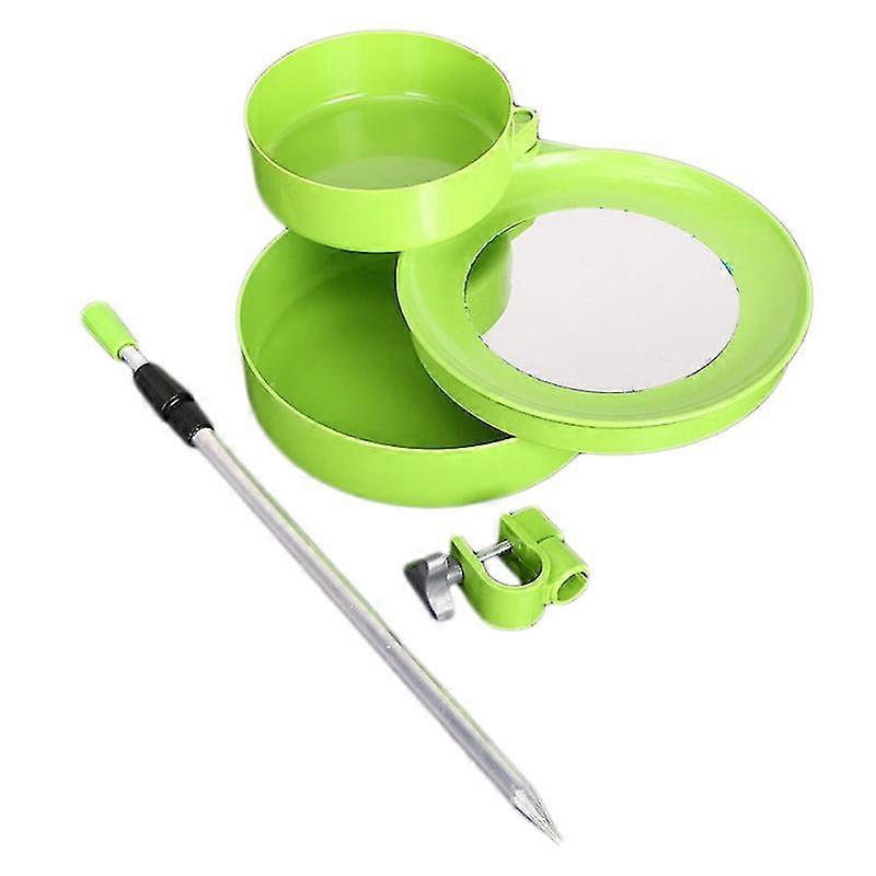 Fischköder Platte Angelausrüstung Einsatz Rute Schnalle Outdoor Starker Magnet Fisch Köder Platte (grün)