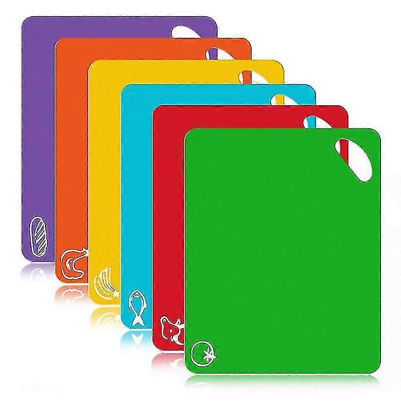 Multi-color Sorting Chopping Board 6-piece Cutting Board Set