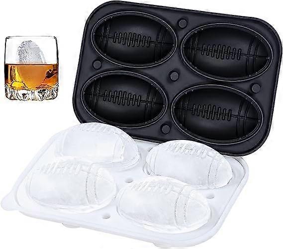 Basketball Ice Cube Mold, Basketball Shape Ice Cube Tray, Silicone Sphere Ice Mold Make 4 Large Ice Balls for Chilling Whiskey Cocktails Drinks