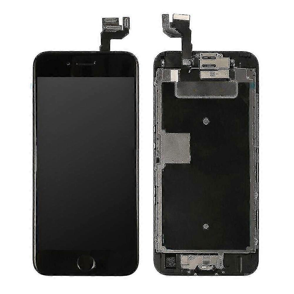 For Iphone 6s - Complete Lcd Screen With Home Button - Black - Premium Quality