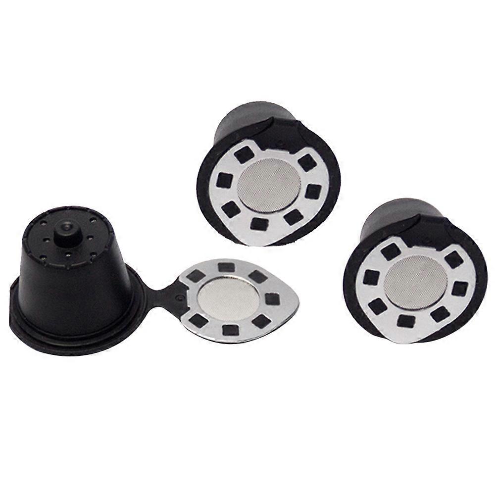Reusable Coffee Capsules Filter Cup for Refillable Coffee Filter Basket Cap Kitchen Accessories-Sil