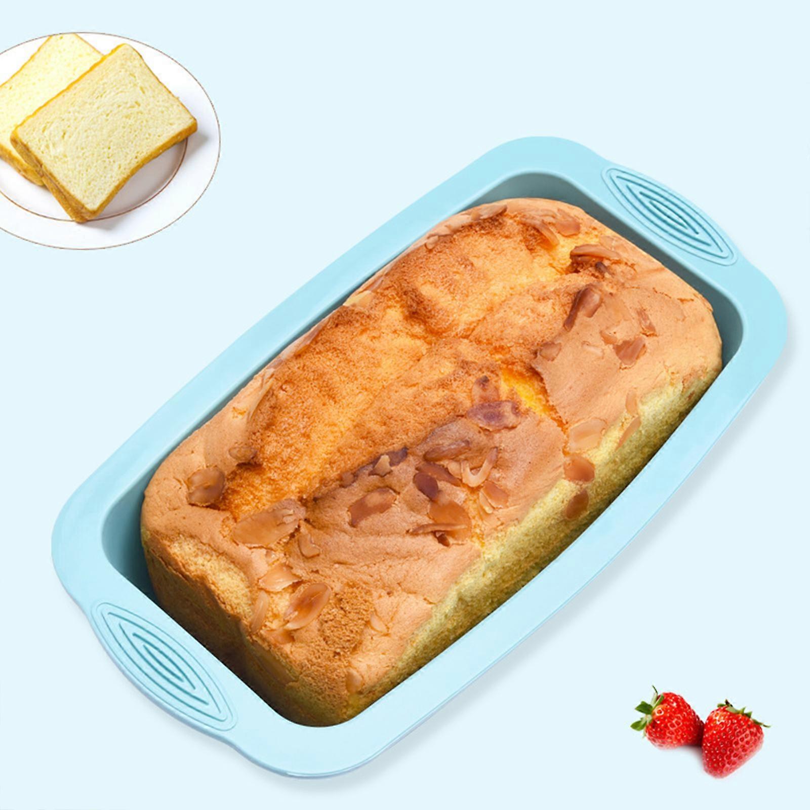 Silicone Baking Mould, BPA Free Cake Dessert Shape Soft & Washable Cake Shape Cake Pan, Toast Bread Cake DIY Tools for Microwave, Oven