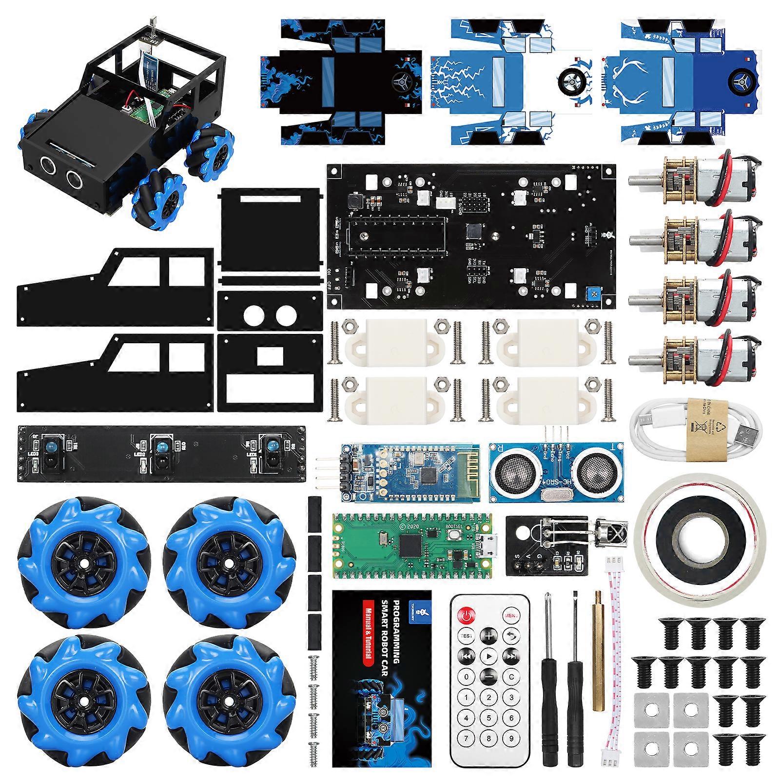 Smart Robot Car Complete Starter Kit for Arduino Kit Programming DIY Electronic Learning STEM Educational Kit +Instructions