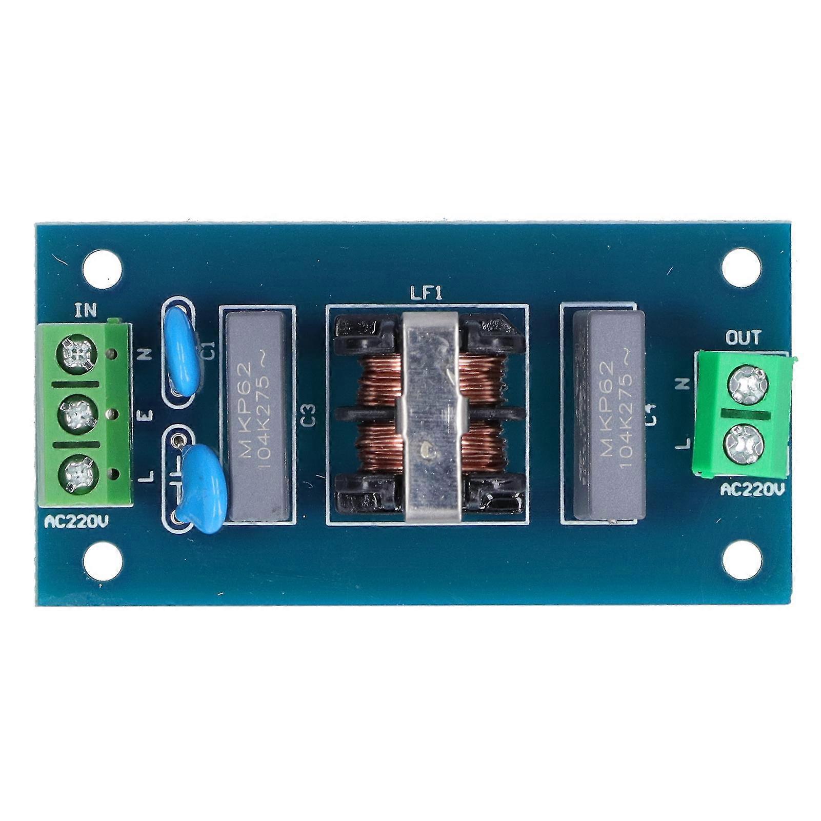 Low Pass Filter Module for EMI Reduction and Sound Enhancement - PVC Spiral Wire Wrap Cord - 220V 2A - 10 Styles Available