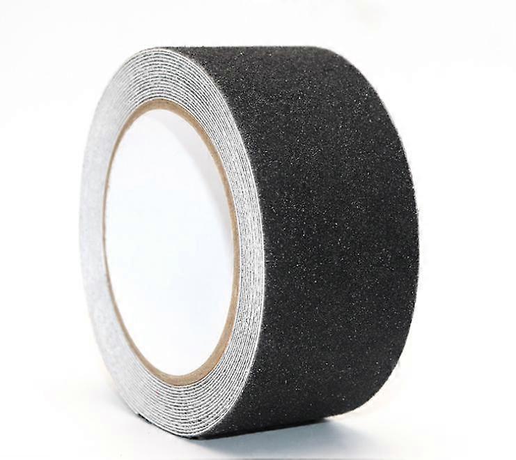 DWW-5m x 5cm sort PVC skridsikker tape til trapper, trin, gulve, sikkerhedsdekoration