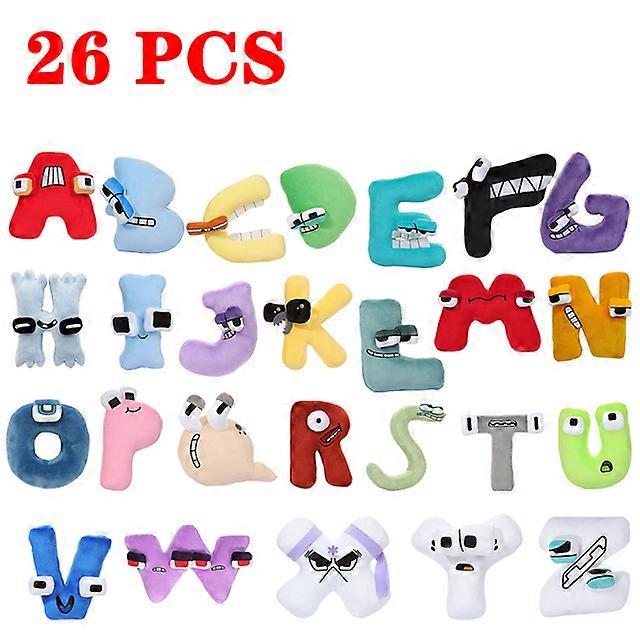 Alphabet Et Numéro Lore Plush Jouet Jeu Anglais Lettre Peluche Poupée Anime Couleur Doux Bébé Câlin Oreiller Enfant Cadeau