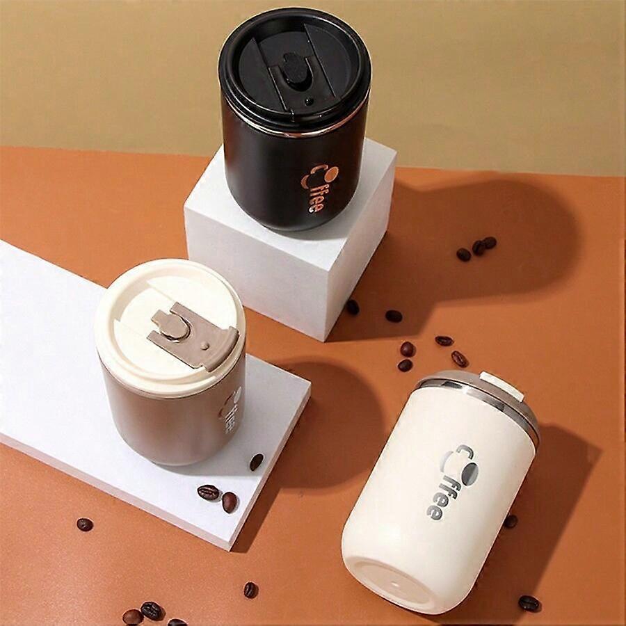 304 stainless steel 500ML coffee cup, double layer insulation, high appearance, portable in car, daily travel, student value drinking cup