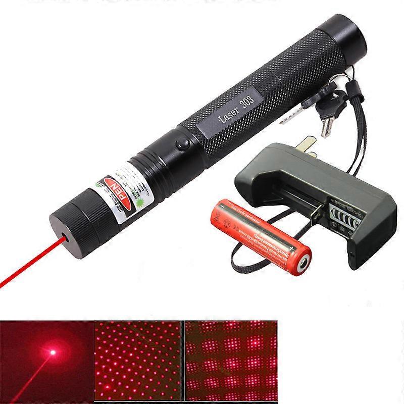 Focusing Red Laser Flashlight And Rechargeable Flashlight With Seat