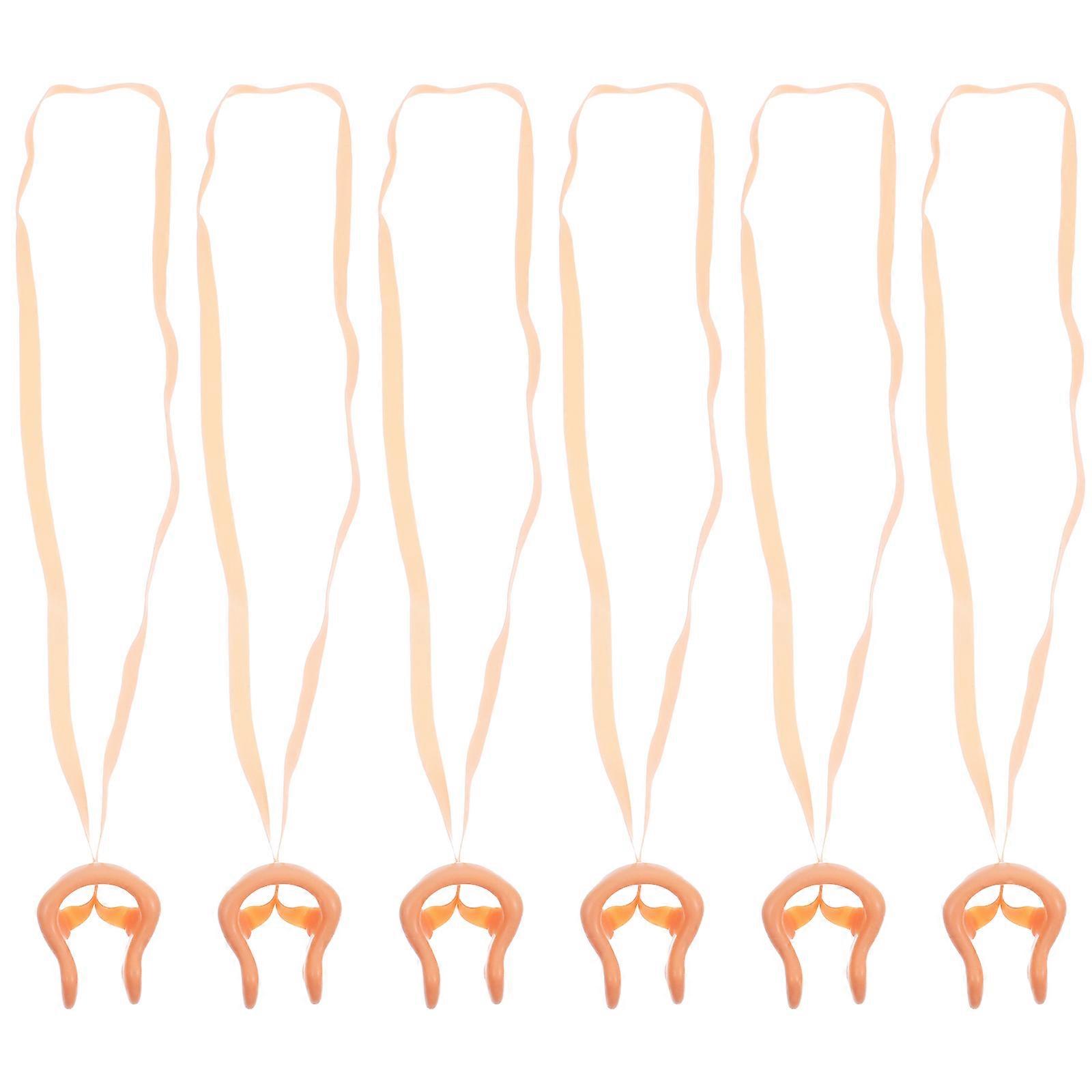 6 قطع سيليكون السباحة الأنف كليب مع حزام حماية الأنف السباحة التبعي للأطفال والكبار