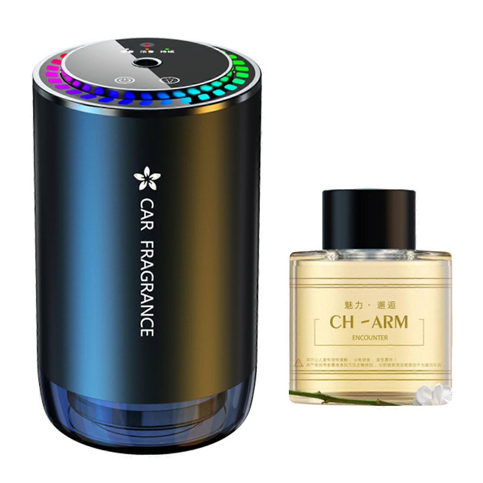 Car Air Freshener Fragrance Diffuser with Colorful Light Auto On/Off 3 Spray Modes Rechargeable Auto Essential Oil Diffuser Humidifier