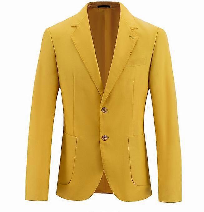 Mens Suit Blazer Slim Fit 2 Button Business Jacket Sport Coat