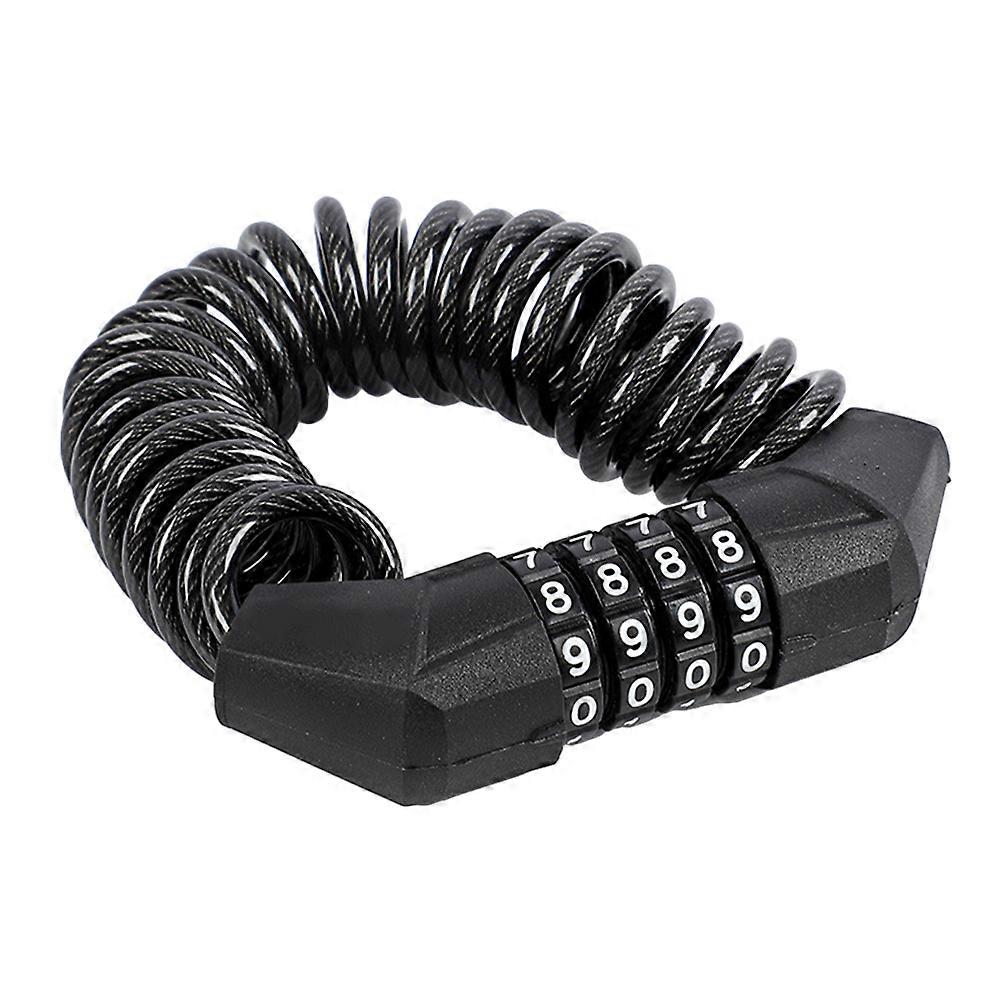 Code Lock Motorcycle Cable Lock Cycling Cable Lock Bike Coded Lock 4- Digit Password Bike Lock Chain Lock