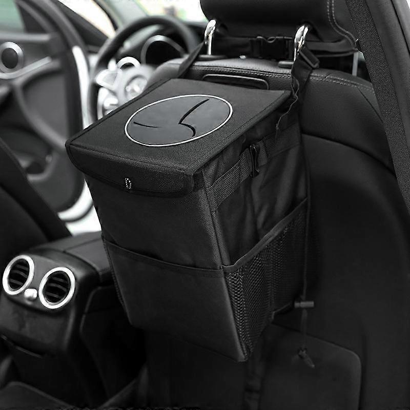 Car Trash Can, Waterproof Car Garbage Can, Car Trash Bag with Lid