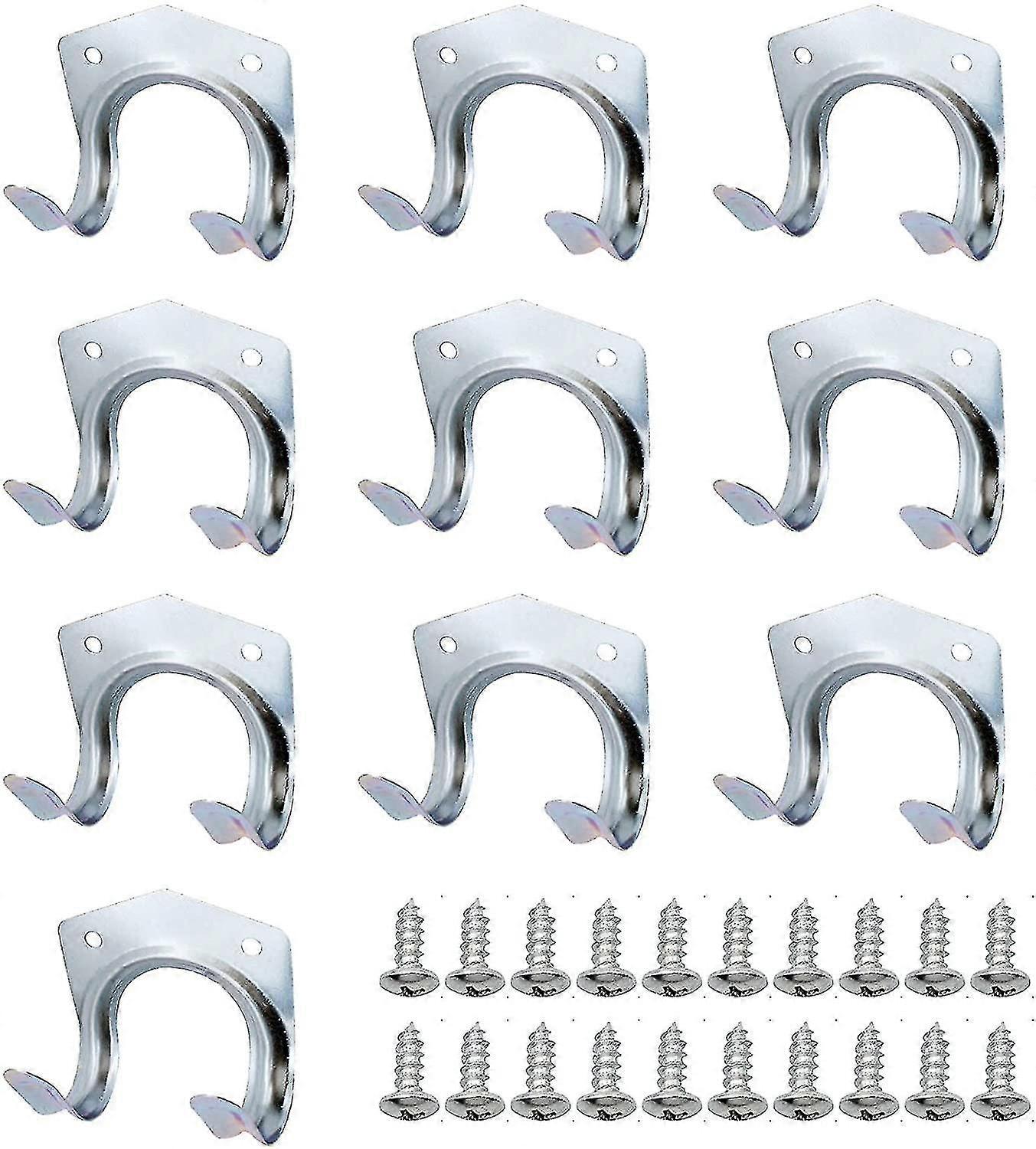 10 Piece Storage Hook Metal Tool Holder Hook Wall Mounted Hooks