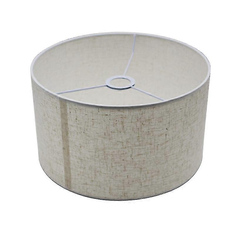 Fabric shade, medium drum shade for table lamp, (white)