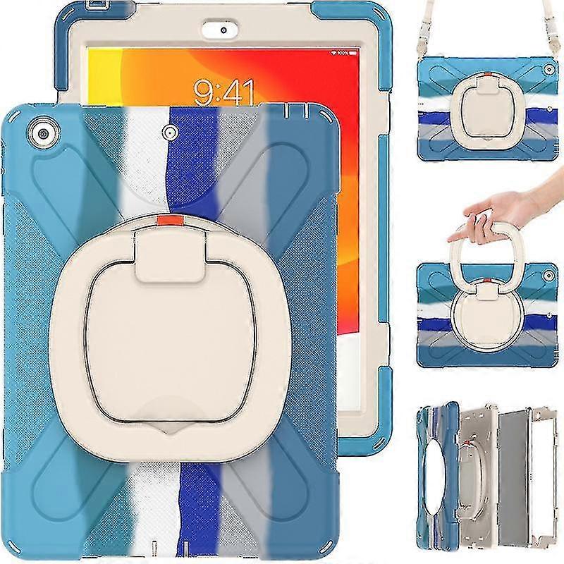 Wekity Ipad 9.7 2017 / 2018 With Screen Protector, Swivel Stand/pencil Holder/shoulder Strap