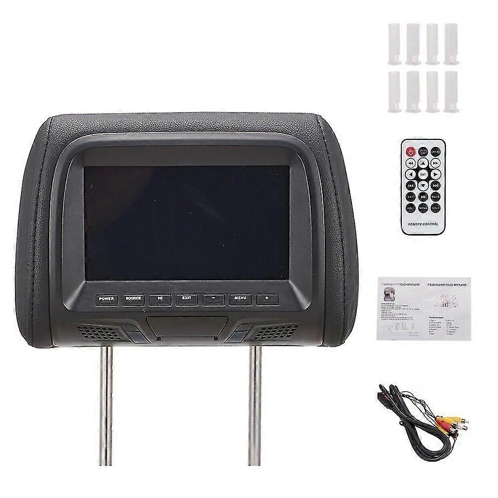 7inch Touch Screen Car Headrest Monitor Mp5 Player Pillow Monitor Support Video Sync/ Mirror Link