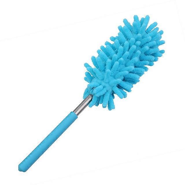 Dirty-resistant stainless steel telescopic chenille dusting duster car dust duster electrostatic dusting brush feather duster