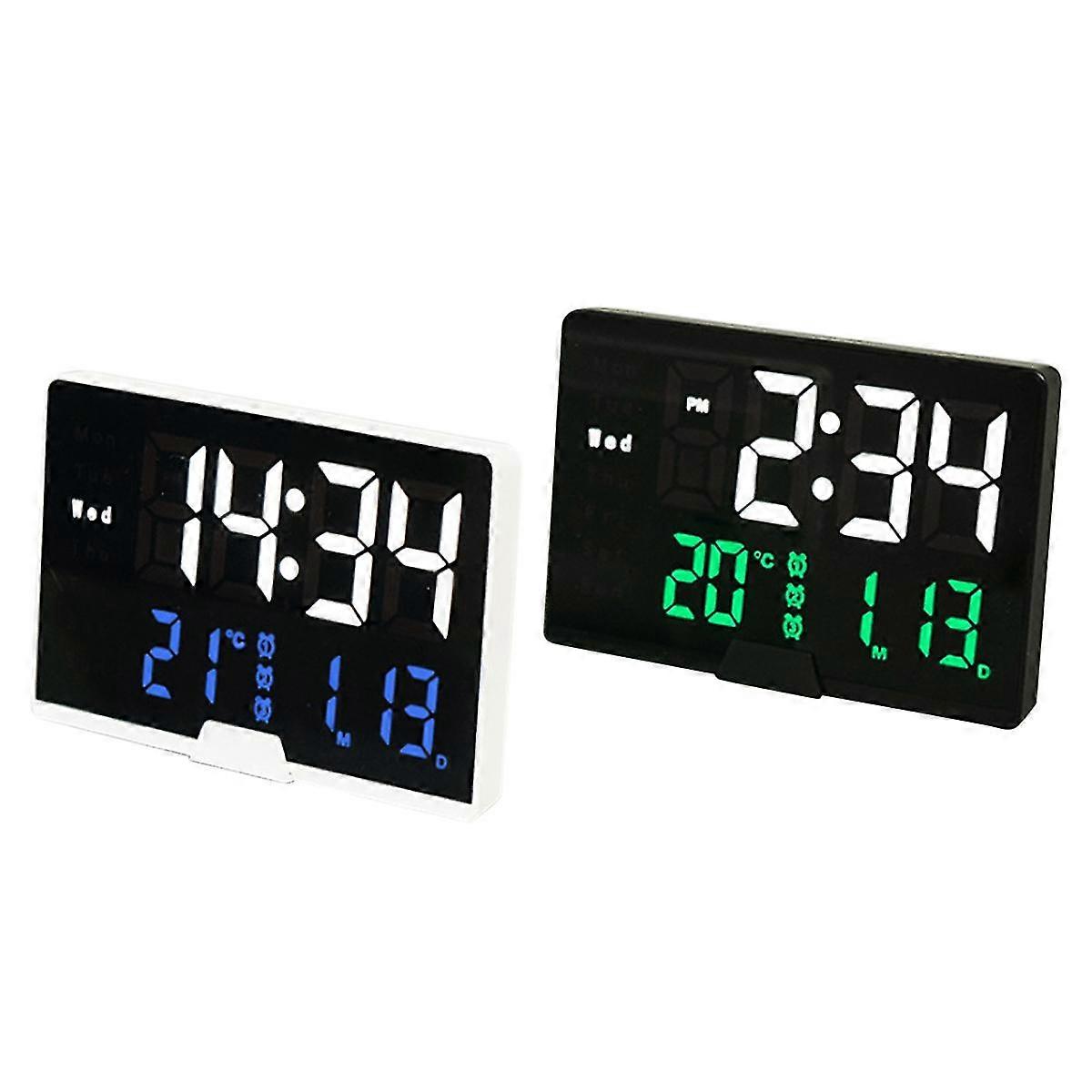 Luminous Digital Alarm Clock Led Electronic Clock Photosensitive Bedside Clock Large Screen Multi-f