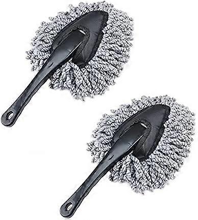 2 Pack Super Soft Microfiber Car Dash Duster Brush for Car Cleaning Home Kitchen Computer Cleaning Brush