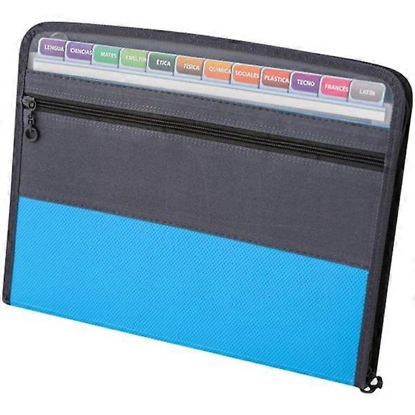 Folder A4 Portable Organ File Bag 13 Multi-Layer Expandable Desktop Accordion Folder File Box Two-in-One