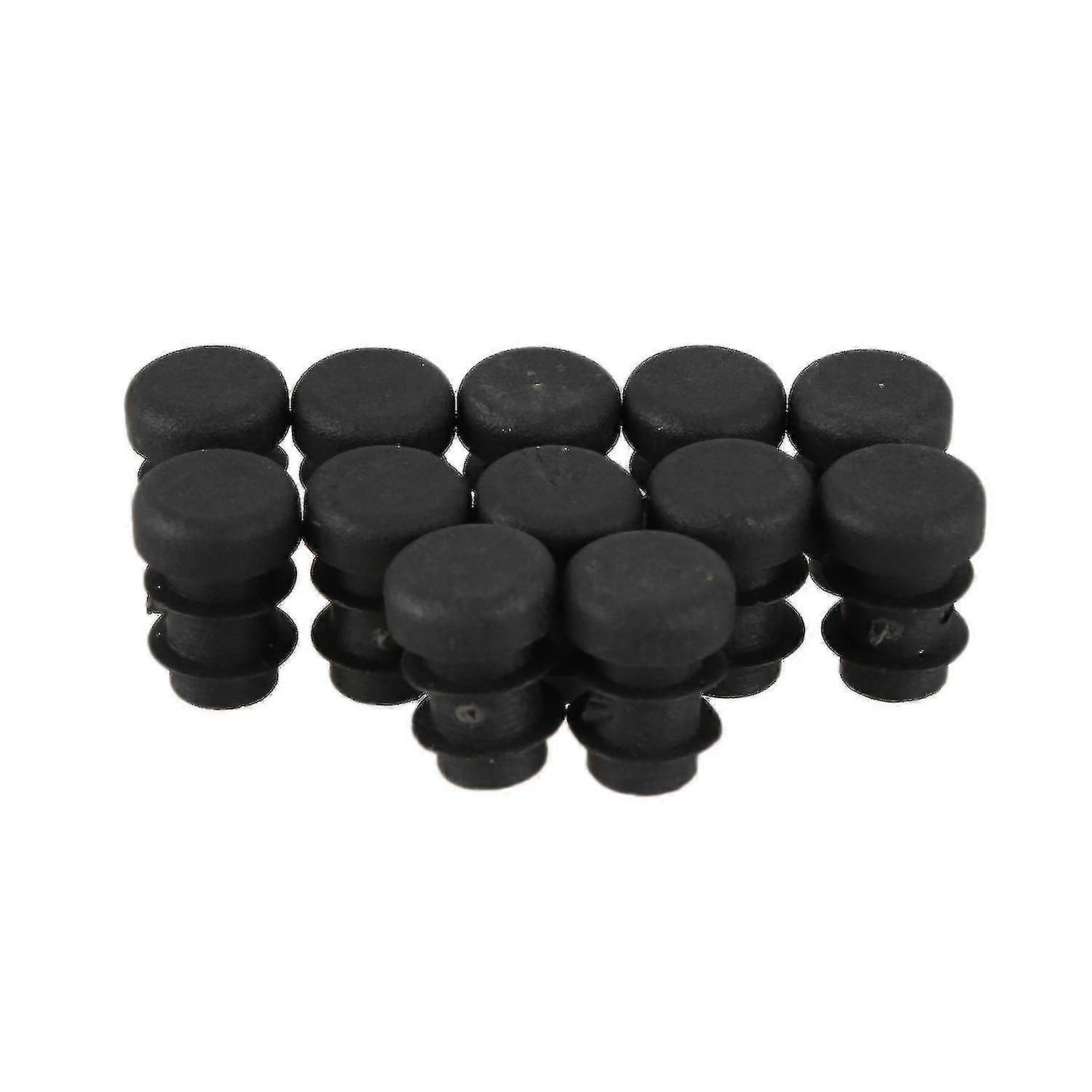 12 Pcs 12mm Pipe End Blng Caps Bung Tube Insert Plug Round