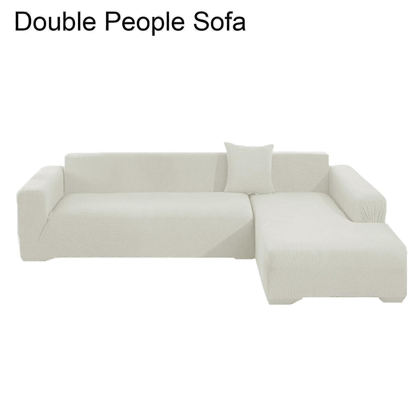 1 Set Sofa Cover Thicken Scratch Resistant Solid Color Detachable Sofa Protector For Home