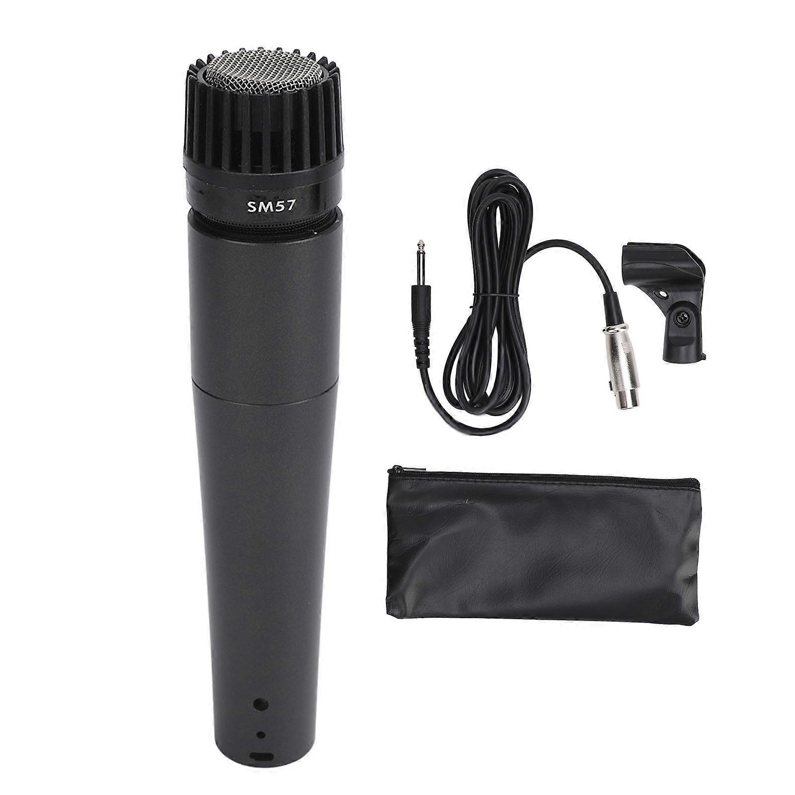 Cardioid Dynamic Vocal Microphone High Sensitivity Handheld Wired Karaoke Mic for Stage Performance Computer Household