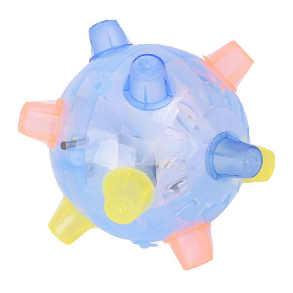 Music Jumping Dancing Ball Flashing Light Up Music Bouncing Ball Toy for Kids (Random Color, No Battery)