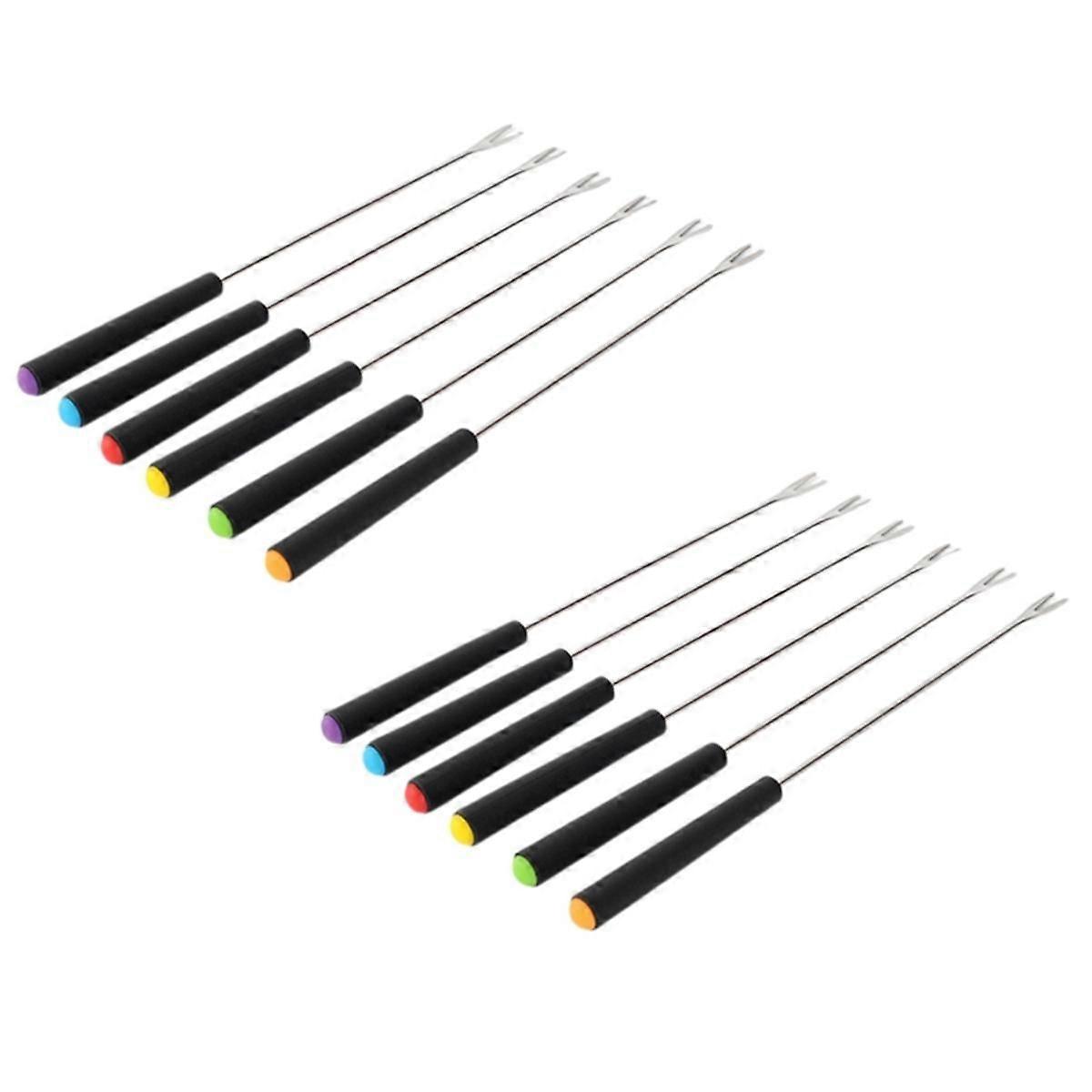 Barbecue Skewers with Handle,Grill Fork for BBQ Camping Cookware Campfire Grill Cooking, Camping St